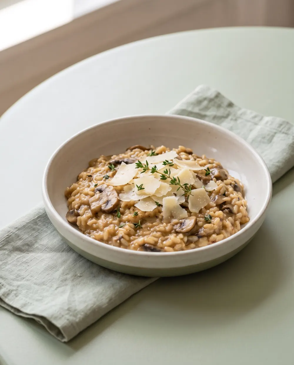 Mantarlı risotto