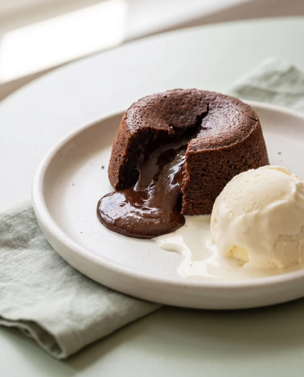 Çikolatalı sufle, yakın çekim